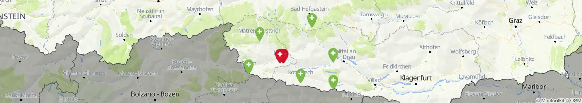 Kartenansicht für Apotheken-Notdienste in der Nähe von Nußdorf-Debant (Gemeinde, Tirol) (17)
